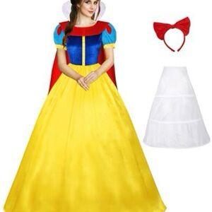 Elegant Fairytale Princess Costume with Headband